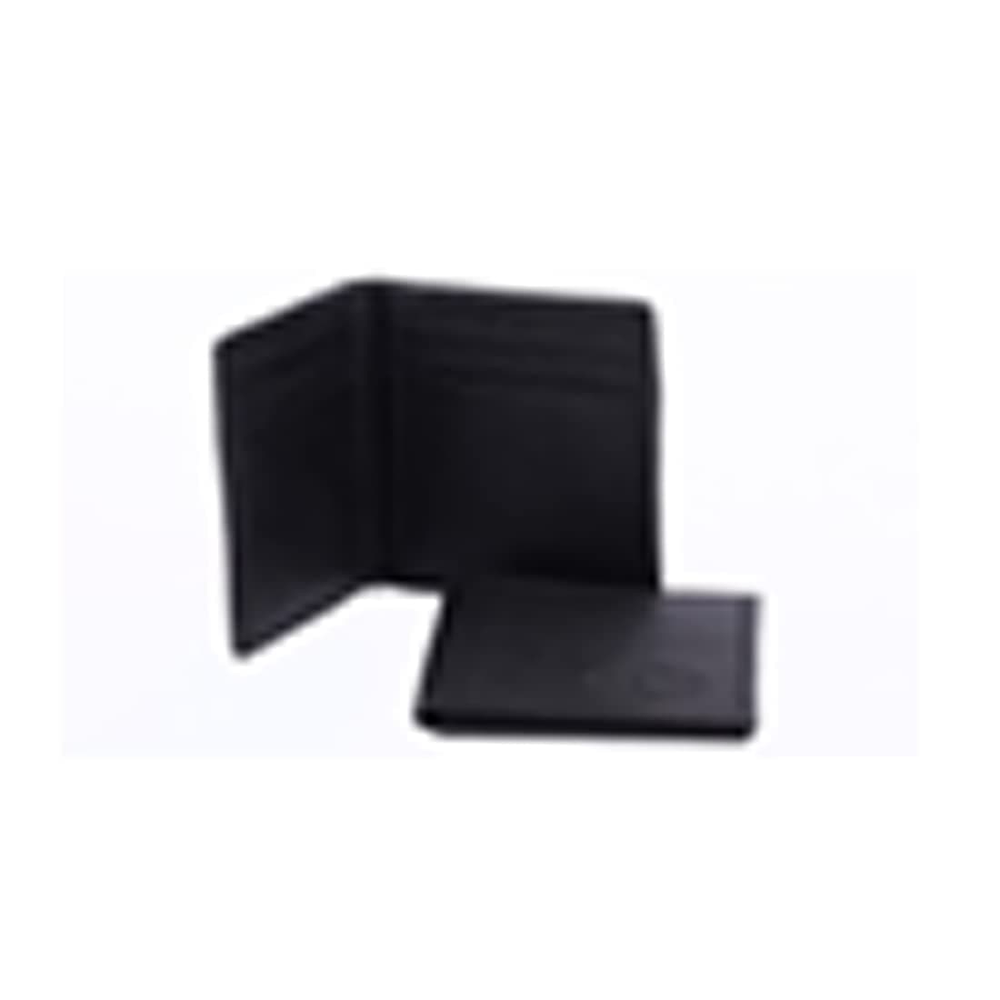 Leather Two Fold Card Holder (Black)