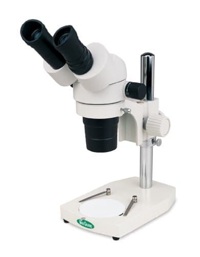 VanGuard 1124SP Stereo Microscope with Binocular Head and Pole Stand, 10X Eyepiece, 2X and 4X Objective, 20X and 40X Magnification