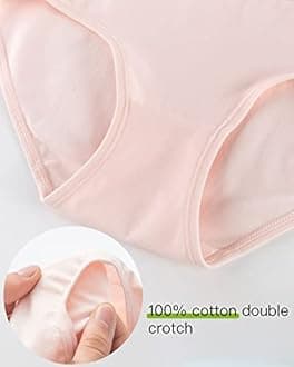 Adorel Teen Girls Knickers Solid Colour Underpants Pack of 8 Briefs