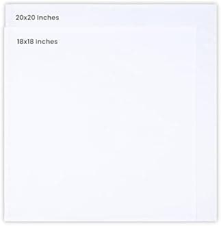 Utopia Kitchen White Cloth Napkins [288 Pack, 18x18 Inch] Absorbent Cotton Blend Washable and Reusable for Dinner, Restaurant, Lunch, Wedding and Hotel