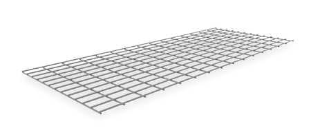 Decking, Galv Wire, 60In, 24In, 500 Lb. Cap