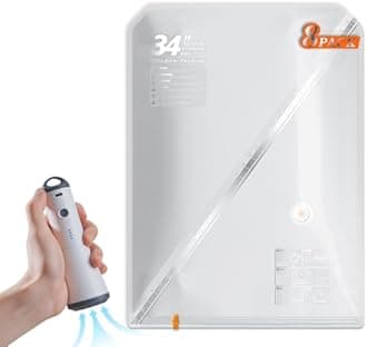 Vacbird Travel Vacuum Seal Bags, 8-Pack of 34-Inch Vacuum Storage Bags with Rechargeable Cordless Pump Compression Packing for Clothing Clothes Blanket Bedding, Space Saver for Suitcase Luggage