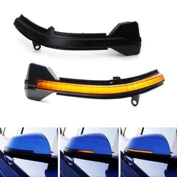 [Ultima] Smoked Lens Dynamic Sequential Blink LED Side Mirror Turn Signal Light Strip Assembly For 2015+ Volkswagen Golf GTI MK7 R VII