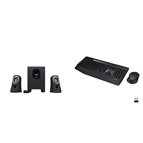 Logitech Z313 2.1 Speaker System MK345 Wireless Keyboard and Mouse Combo