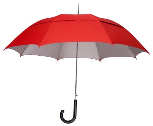 RED SPF 50 UV Protection Auto Open WINDPROOF Umbrella
