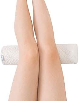 LitoTree Comfort Memory Foam Neck Roll and Cervical Bolster Round Pillow with Removable Washable Soft Tencel Cover for Spine & Neck Back, Lumbar, Leg, Vertebra Support (18"x3.5" Pillow)