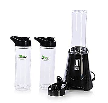 Robert Irvine Personal Blender with 3 Bottles (Black)