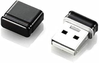 Mini USB 2.0 Flash Drive Memory Stick Fold Storage USB (Black) (32 GB)