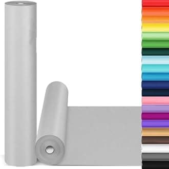 Wrapping Paper, 15"x900" Light Grey Craft Paper Kraft Paper Roll, Solid Color Art Craft Decorative Paper for Father’s Day Bouquet Flower Packing Poster Bulletin Board Paper Floor Covering Table Runner