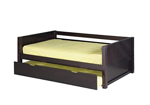 Camaflexi Panel Style Solid Wood Day Bed, Twin, Cappuccino