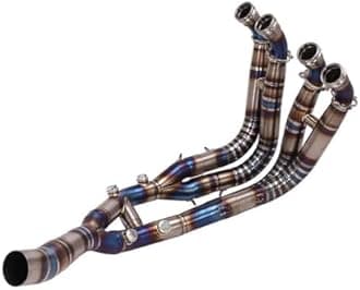 Motocycle Exhaust For B&MW S1000RR 2019-2024 S1000R 2021-2024 Exhaust System Slip On Motorcycle Headers Pipe Front Connector Tube Exhaust End Silencers(Titanium alloy 2)