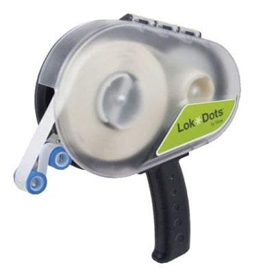 Access Floor Systems LokDots Adhesive Dots Applicator - Easy Roll-on Refillable Adhesive System for Carpet Tile Installation, Great for Many Surfaces - Covers 350sqft