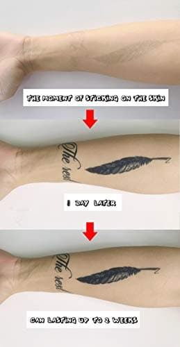 Semi-permanent Fish Tattoos, 6-Sheet Plant-Based Ink Infinity Animal Tattoo Stickers, 2 Weeks Long Last Waterproof Tattoos for Adults Men Women Girls Kids