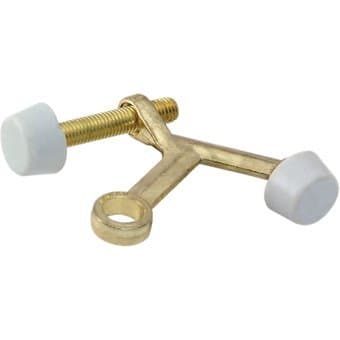 Hinge Type Polished Brass Door Stop