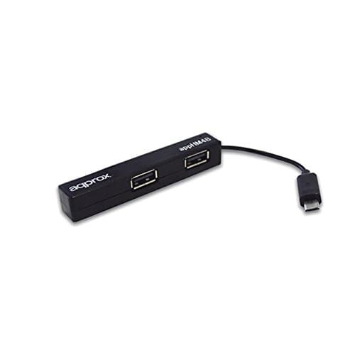 APPROX USB 2.0 4 Port Hub for Tablets - Black