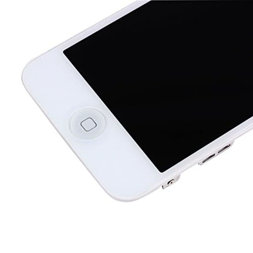 Compatible iPhone 5 Touch Screen Replacement Full Set with Home Button and Camera New LCD Digitizer Display Assembly Repair Replacement White + Tool Kits (White)