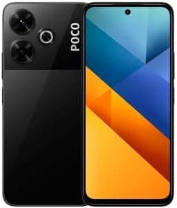 PocoM6 4G LTE GSM (256GB + 8GB) 108MP Triple Camera 6.79" Octa Core (Tmobile Mint Tello Global) Unlocked (Black)