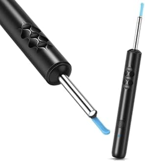 Ear Wax Removal, Upgraded Ear Cleaner with 1920P Camera, Ear Wax Removal Tool Camera with 8 Pcs Ear Set, Ear Wax Removal Kit with 7 Ear Spoon, Ear Cleaner with Lights, Ear Camera for iOS & Android
