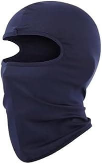 3 Hole Black Balaclava Ski Mask, Thin Full Face Mask for Men Women Motorcycle Bike Hunting Cycling Cap Ski
