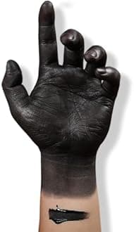 7V Home Beauty Black Face Paint, Body Paint & Foundation Makeup Non-Toxic Special Effect SFX Makeup Kit,Halloween Costume Cosplay (1.05 fl.oz, Black)