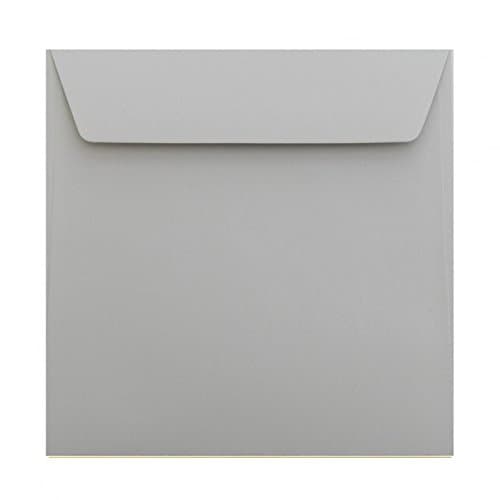 Square Envelopes 155 x 155 mm with Adhesive Strips, 120 gsm, 04 Grey