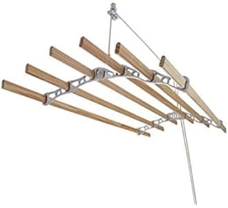 Sheila Maid ®, Original Indoor Ceiling Clothes Laundry Drying Airer Rack - 6 Rail - 72" (183cm) long - White [Energy Class A+++]