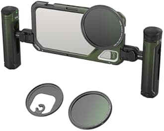 x Brandon Li Mobile Video Kit for iPhone 15 Pro Max with Wireless Quick Release Handles, 52MM Magnetic VND Filter, 52MM Filter Adapter, Phone Rig for YouTube/Video Recording/Vlog - 4407