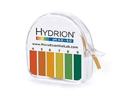 Micro Essential Lab 55 Hydrion Wide Range pH Test Paper Dispenser, 4 - 9 pH, Single Roll