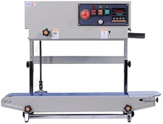 SONIC INDUSTRIES Stainless Steel Body FR-900 Automatic Continuous Band Sealer vertical Plastic Bag Sealing Machine