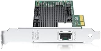 10Gtek 10Gb PCI-E NIC Network Card, Single Copper RJ45 Port, PCI Express Ethernet LAN Adapter Support Windows Server/Linux/ESX, X550-10G-1T-X4