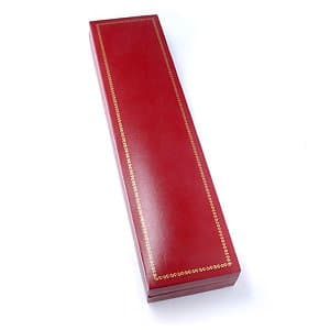 Classic Leatherette Red Bracelet Gift Box
