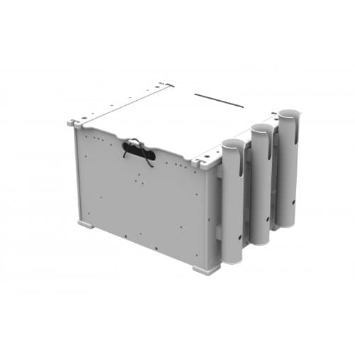 Yak Attack BlackPak White, 12 X 16 X 11, includes lid and 3 rod holders