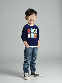 NammaBaby Boys Loopknit Cotton Round Neck T-Shirt Chest Printed Full Sleeves Sweatshirt for Light Winters Pack of 2