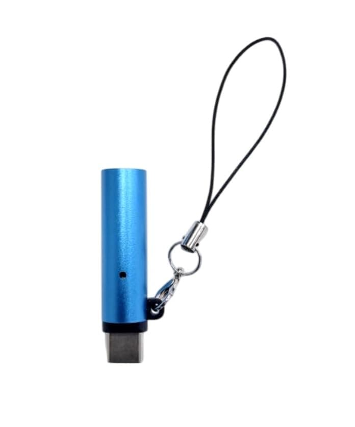 Type-C Electric Lighter for Phone | USB No-Flame Mini Pocket Cigarette Lighter | Compatible with Type-C Power Outlet | Windproof Flameless Lighter (Blue)