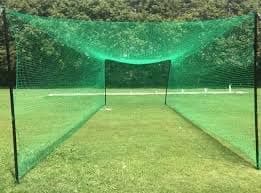 AMZ Sports Nets 2mm 30 Ply Cricket Batting Practice Net Cage Regular Training Netting for Outdoor Backyard Ground Sports (2mm Thickness)