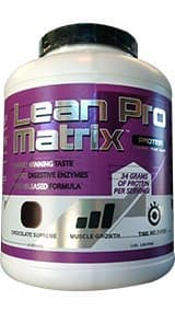 Lean PRO Matrix From Next Level Nutrition: 34 Grams of Protein Per Serving, Quality Protein Powder That Taste Amazing. Comprehensive Low Calorie Protein Drink, Low Carb Protein with Added Digestive Enzymes (Cookies and Cream, 5 LB)
