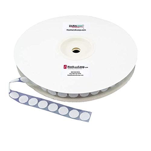 DuraGrip® Brand - 3/4" White Hook Coins | Hook Side Only, Loop Side Sold Separately