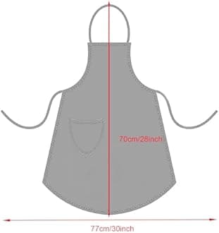 FAIRYGATE Chef Apron for Men Women with Pockets Cotton Canvas Apron for Kitchen Cooking Baking Artist Painting Cross Back Work Aprons for Shop Garden Restaurant Cafe Barista A1731