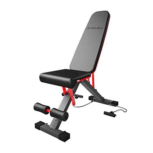 hyy Weights Bench Folding, Adjustable Workout Bench with Incline & Decline, Extended Size Utility Benches, 660lb Weight Capacity Weight Benches,sit-up Board