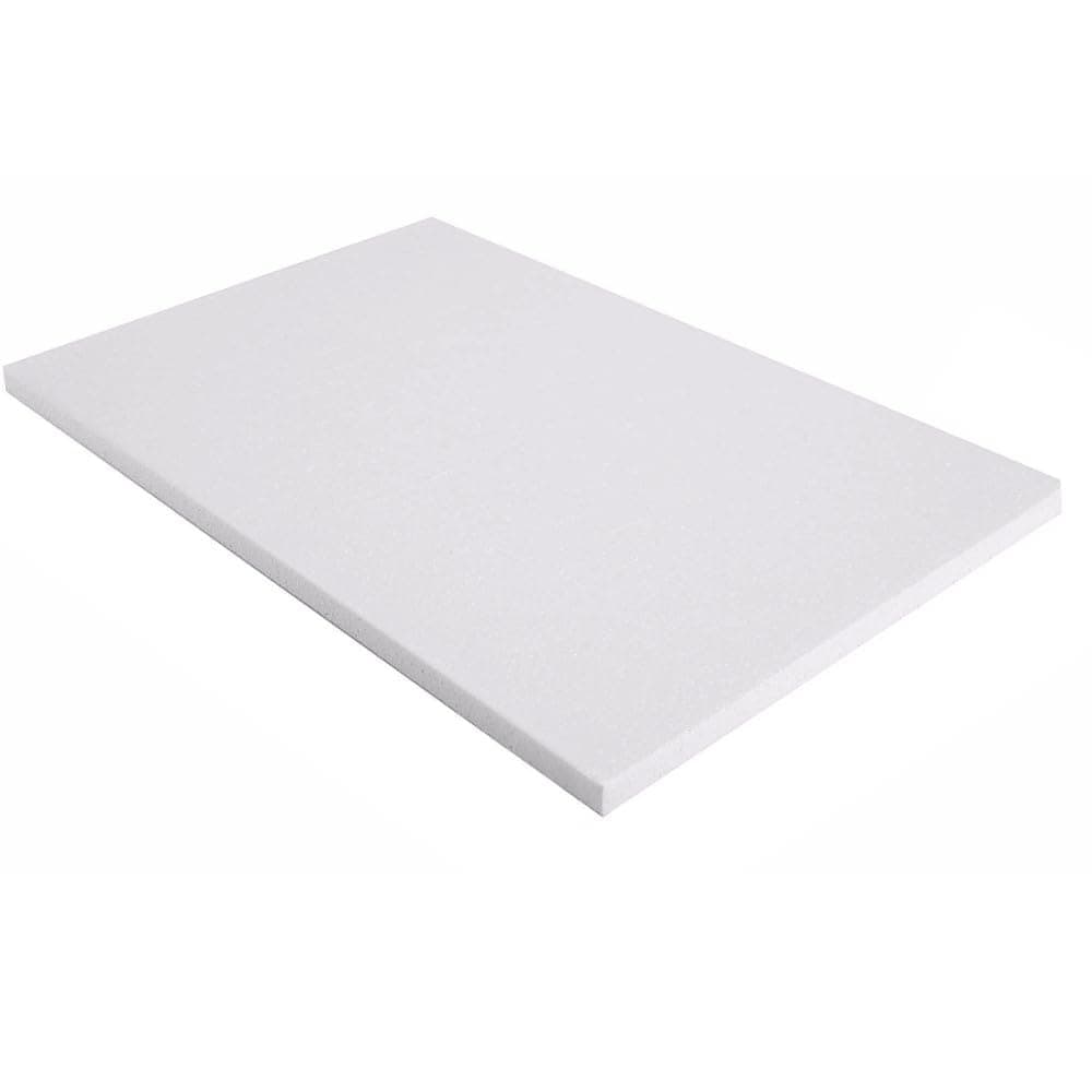 CRAFT MAGIC, Craft Foam Blocks, Polystyrene Foam Brick, Rectangle Styrofoam Block, Craft Foam Board Sheets for Craft, Art Sculpting, Modeling, DIY School (PACK OF 1 (40X20X2cm))