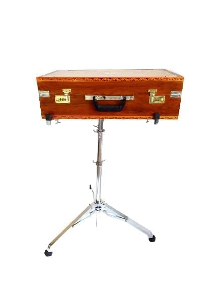 Harmonium Foldable Adjustable With 3 Different Height Steel Stand Suitable for all Octapads for Playing (45.7 x 17.8 x 12.7 Centimeters) -MMBH/STN-1