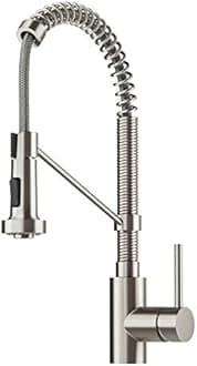 Kraus KPF-1610BG Bolden 18インチ 業務用キッチン蛇口 デュアル機能プルダウンスプレーヘッド オールブライト仕上げ KPF-1610SFS 1