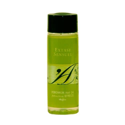 WARMING MASSAGE OIL WITH PHEROMONES MOJITO