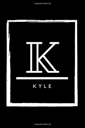 K - Kyle: Monogram initial K for Kyle notebook | Birthday Journal Gift | Lined Notebook /Pretty Personalized Name Letter Journal Gift for Kyle | 6x9 Inches , 100 Pages , Soft Cover, Matte Finish
