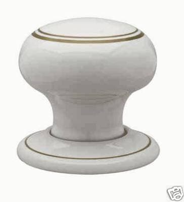White Goldline Mortice Knob