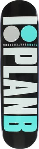 Plan B OG Skateboard Deck-8.0 BLK/Teal/WHT/Grey