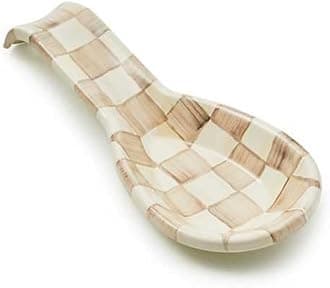 Mocha Check Spoon Rest