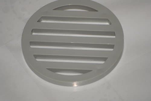 Plastic Drain Cover 5 Pack - Gray 3" inch Diameter & 1/4" inch Thick