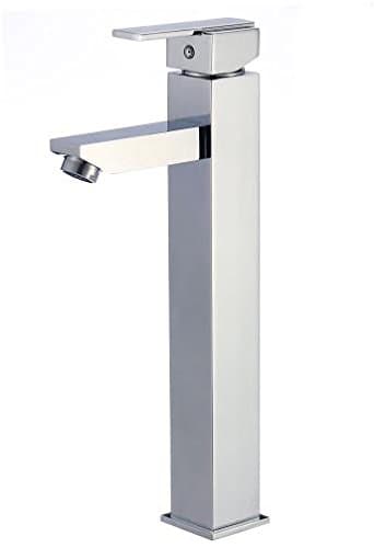 Totti Oshi Modern Bathroom Sink Faucet Solid Brass Single Handle Polished Chrome Finish