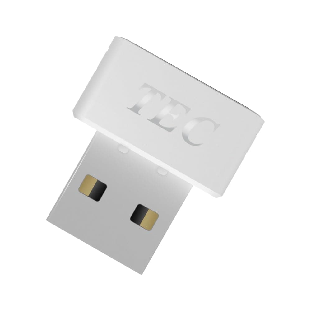 TEC SecureTouch TE-FPA4-MC USB Fingerprint Reader - Windows Hello, FIDO U2F, Compatible with Windows 10 & 11, 360° Quick Match, Secure File Encryption